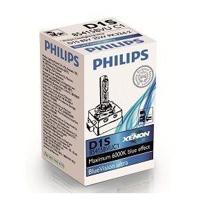 Лампа ксеноновая Philips BlueVision Ultra D1S 85V 35W (85415BVUC1) Philips 85415BVUC1 (PHILIPS: 85415BVUC1)