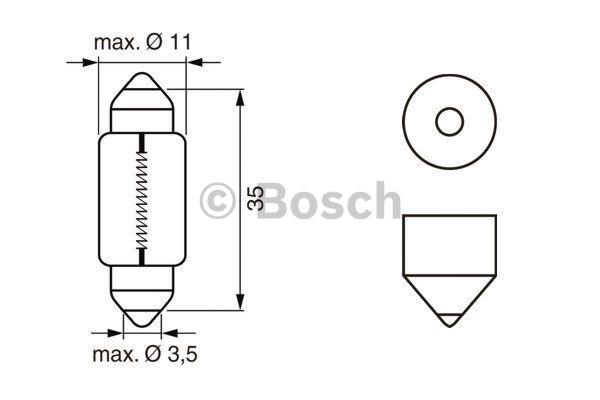 Лампа накаливания (1987302611) Bosch 1 987 302 611 (BOSCH: 1 987 302 611)