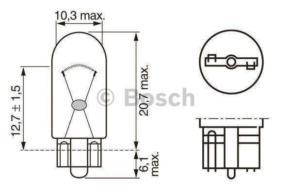 Лампа накаливания (1987302257) Bosch 1 987 302 257 (BOSCH: 1 987 302 257)