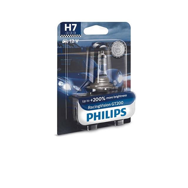 Лампа галогенная Philips RacingVision GT200 +200% H7 12V 55W (12972RGTB1) Philips 12972RGTB1 (PHILIPS: 12972RGTB1)