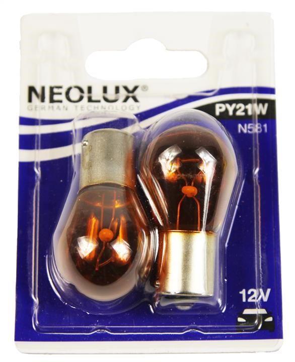 Лампа накаливания желтая PY21W 12V 21W (N58102B) Neolux N581-02B (Neolux: N581-02B)