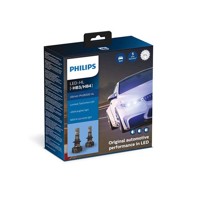 Лампы светодиодные комплект Philips Ultinon Pro9000 +250% HB3/HB4 13,2V 20W 5800K (2 шт.) (11005U90CWX2) Philips 11005U90CWX2 (PHILIPS: 11005U90CWX2)