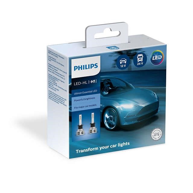 Лампы светодиодные комплект Philips Ultinon Essential LED H1 12/24V 19W 6500K (2 шт.) (11258UE2X2) Philips 11258UE2X2 (PHILIPS: 11258UE2X2)