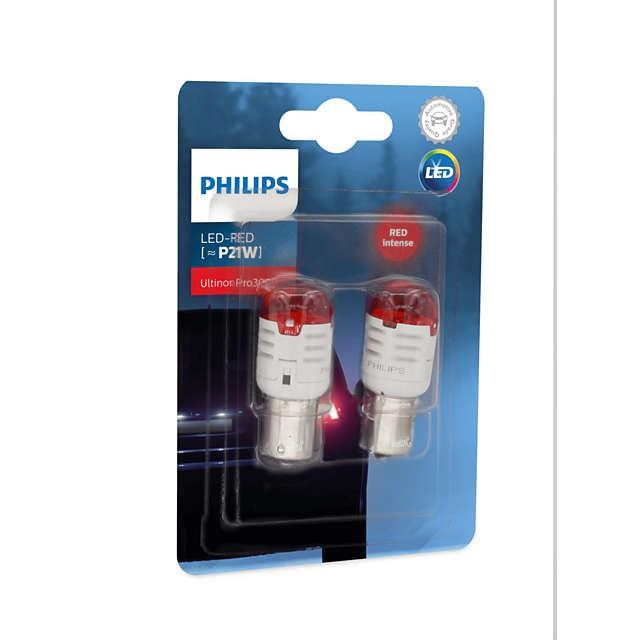 Лампа светодиодная Philips Ultinon Pro3000 P21W Red 12V W1,75 (2 шт.) (11498U30RB2) Philips 11498U30RB2 (PHILIPS: 11498U30RB2)