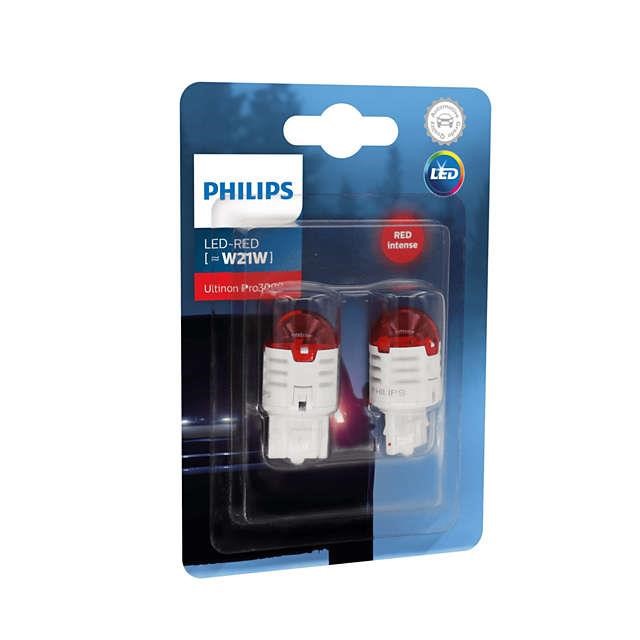 Лампа светодиодная Philips Ultinon Pro3000 W21W Red 12V W1,75 (2 шт.) (11065U30RB2) Philips 11065U30RB2 (PHILIPS: 11065U30RB2)