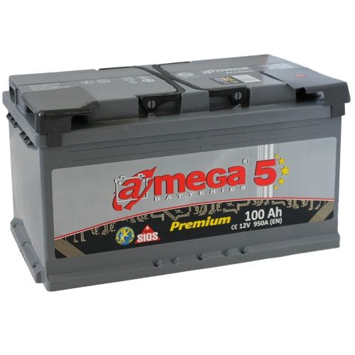 Аккумулятор A-mega Premium (100 A/h), 950А R+ (A-mega: AP 100.0)