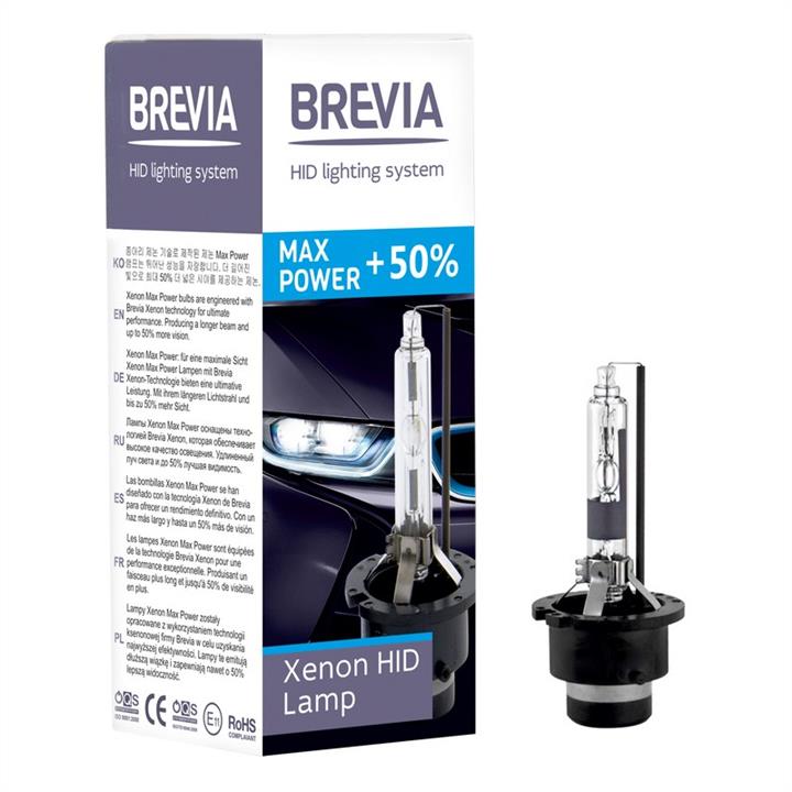 Лампа ксеноновая Brevia Max Power +50% D2R 85V 35W (85225MPC) Brevia 85225MPC (Brevia: 85225MPC)