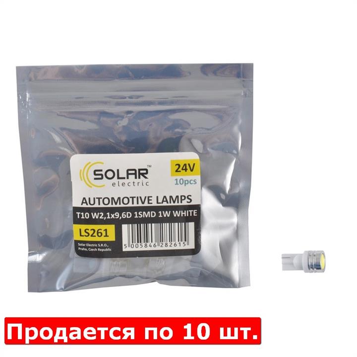 Лампа светодиодная T10 24V W2,1x9,5d (LS261P) SOLAR LS261_P (SOLAR: LS261_P)