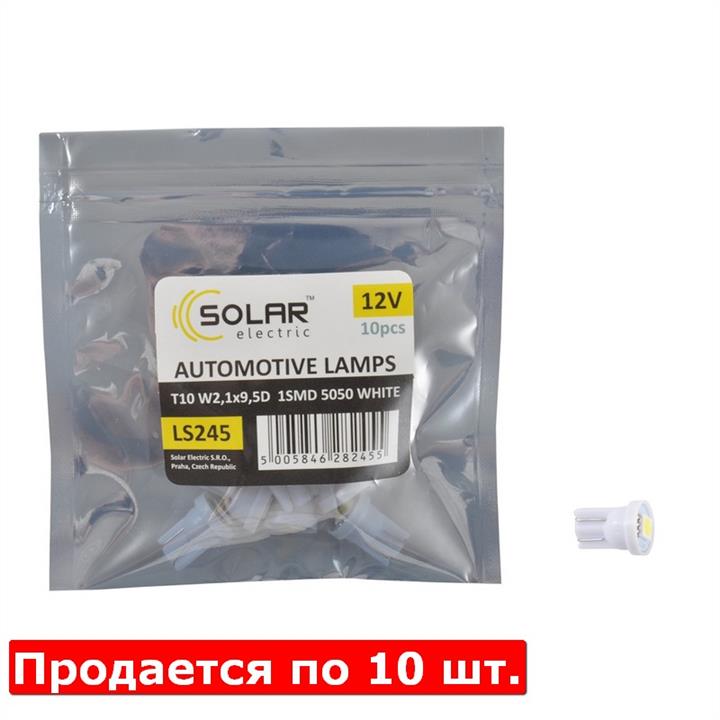 Лампа светодиодная T10 12V W2,1x9,5d (LS245P) SOLAR LS245_P (SOLAR: LS245_P)