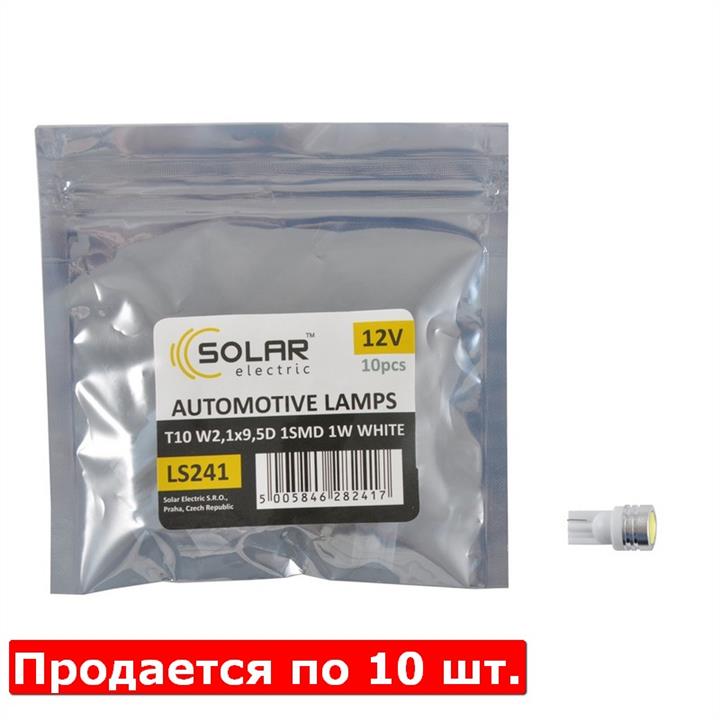 Лампа светодиодная T10 12V W2,1x9,5d (LS241P) SOLAR LS241_P (SOLAR: LS241_P)