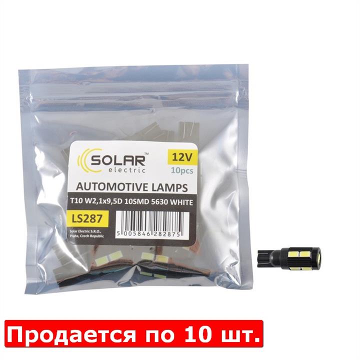 Лампа светодиодная T10 12V W2,1x9,5d (LS287P) SOLAR LS287_P (SOLAR: LS287_P)