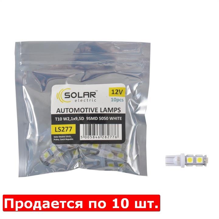 Лампа светодиодная T10 12V W2,1x9,5d (LS277P) SOLAR LS277_P (SOLAR: LS277_P)