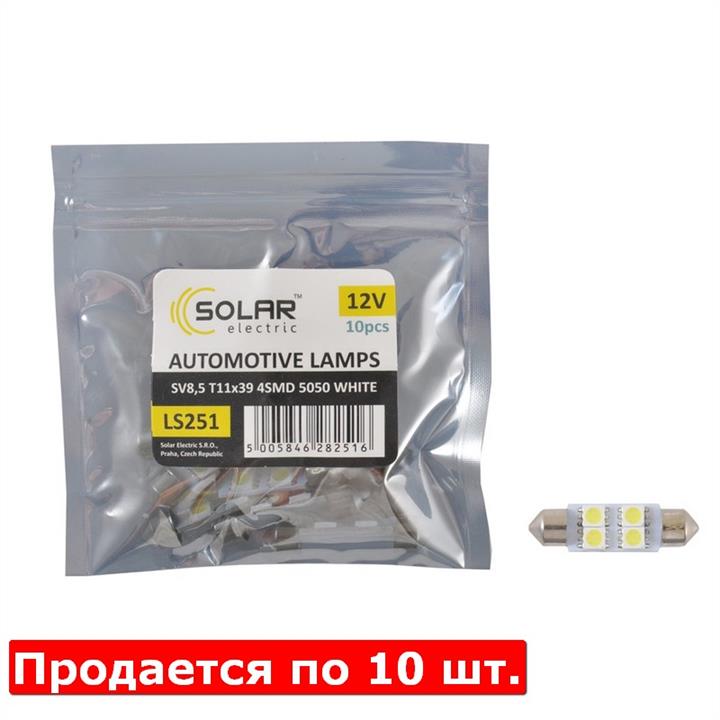 Лампа светодиодная Festoon 39 12V SV8,5 (LS251P) SOLAR LS251_P (SOLAR: LS251_P)