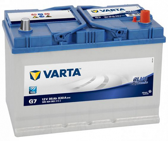 Аккумулятор Varta Blue Dynamic Asia G7 (95 А/h), 830А R+ (595 404 083) (VARTA: 595404083)