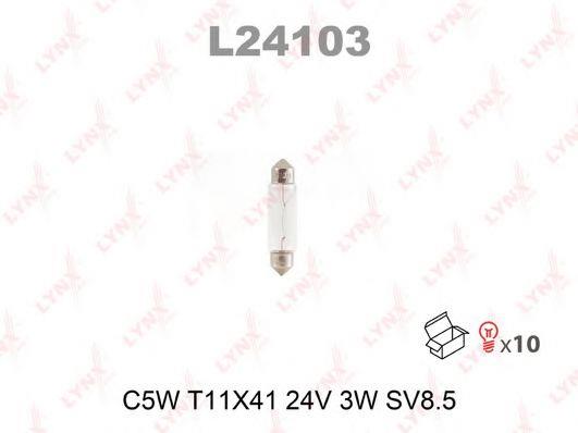 Лампа накаливания C5W 24V 5W (L24103) LYNXauto L24103 (LYNXauto: L24103)