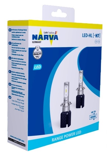 Лампы светодиодные комплект Narva Range Power LED H7 12V 15,8W 6000K (2 шт.) (18005) Narva 18005 (NARVA: 18005)