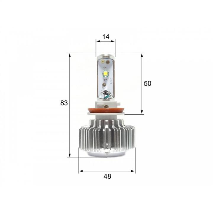 Лампы светодиодные комплект Sho-Me G1.3 H11 6000K (SHG13H116000K20W) Sho-Me SH G1.3 H11 6000K 20W (Sho-Me: SH G1.3 H11 6000K 20W)