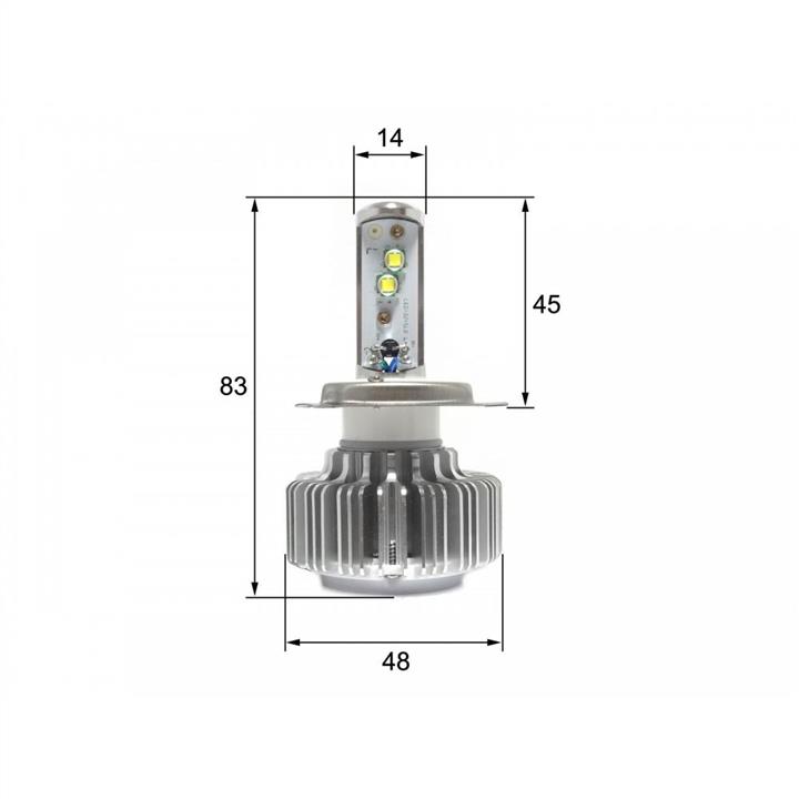 Лампы светодиодные комплект Sho-Me G1.3 H4 6000K (SHG13H46000K30W) Sho-Me SH G1.3 H4 6000K 30W (Sho-Me: SH G1.3 H4 6000K 30W)