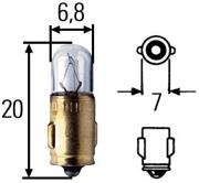 Лампа накаливания 24V 3W BA7s (1354869) Daf 1354869 (Daf: 1354869)