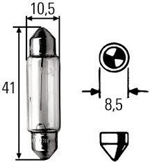 Лампа накаливания C10W 12V 10W (N072601012120) Mercedes N 072601 012120 (Mercedes: N 072601 012120)