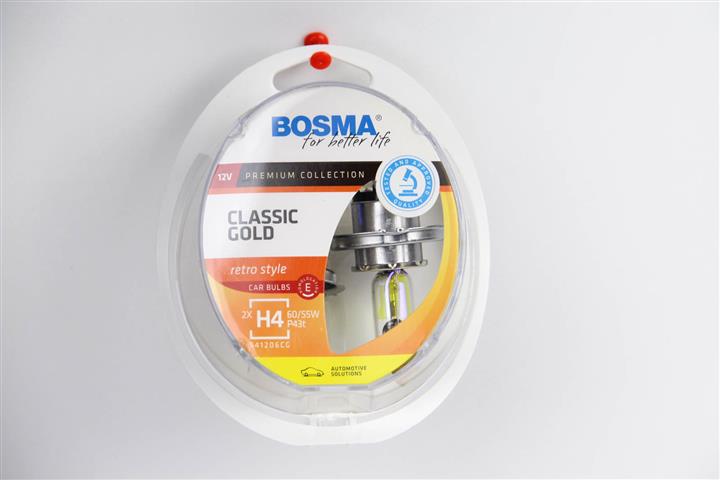 Лампа галогенная BOSMA CLASSIC GOLD H4 12V 60/55W (2 шт.) (8917) BOSMA 8917 (BOSMA: 8917)