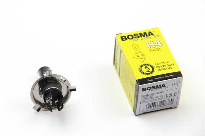 Лампа галогенная BOSMA HEAVY DUTY LONG LIFE H4 24V 75/70W (6760) BOSMA 6760 (BOSMA: 6760)