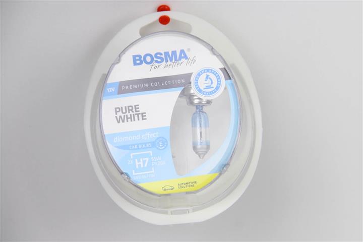 Лампа галогенная BOSMA PURE WHITE H7 12V 55W (2 шт.) (8894) BOSMA 8894 (BOSMA: 8894)