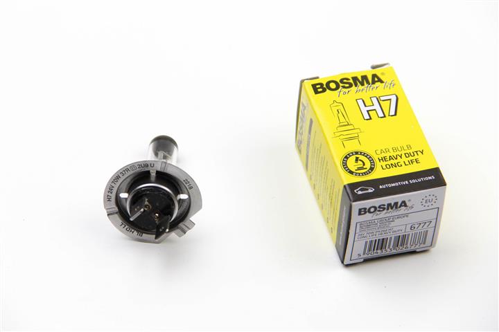 Лампа галогенная BOSMA HEAVY DUTY LONG LIFE H7 24V 70W (6777) BOSMA 6777 (BOSMA: 6777)