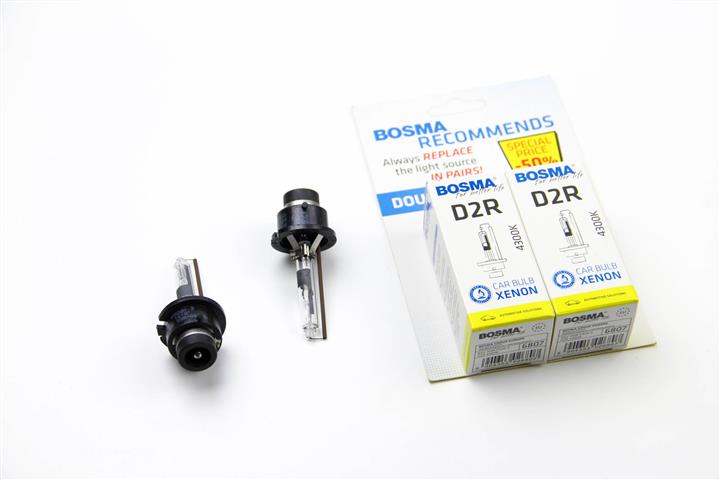 Лампа ксеноновая BOSMA D2R 85V 35W 4300K (2 шт.) (6807D) BOSMA 6807D (BOSMA: 6807D)