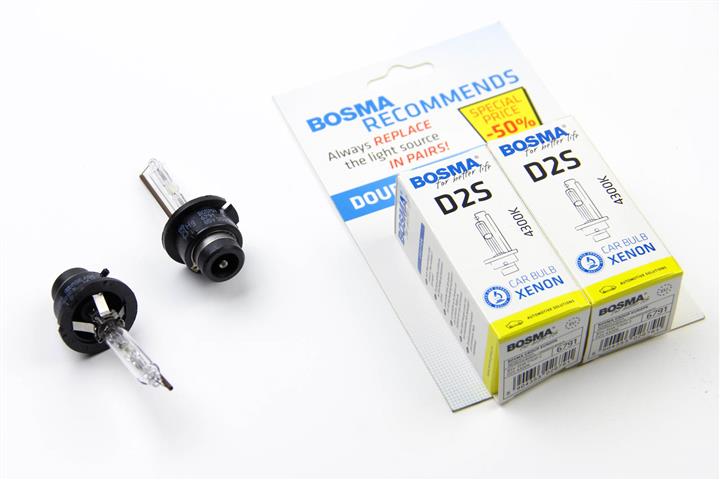 Лампа ксеноновая BOSMA D2S 85V 35W 4300K (2 шт.) (6791D) BOSMA 6791D (BOSMA: 6791D)