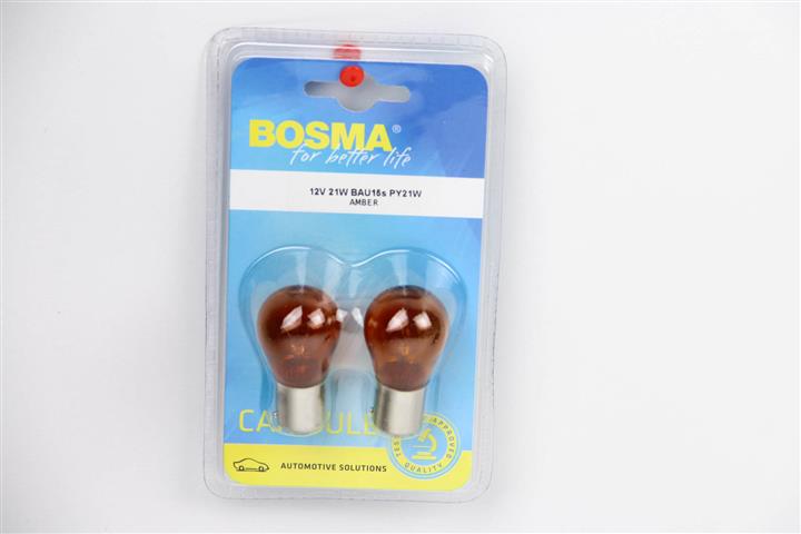 Лампа накаливания желтая PY21W 12V 21W (0287B) BOSMA 0287B (BOSMA: 0287B)