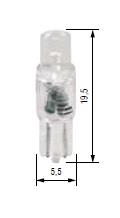 Лампа светодиодная T05 12V W2x4,6d (3998I) BOSMA 3998I (BOSMA: 3998I)