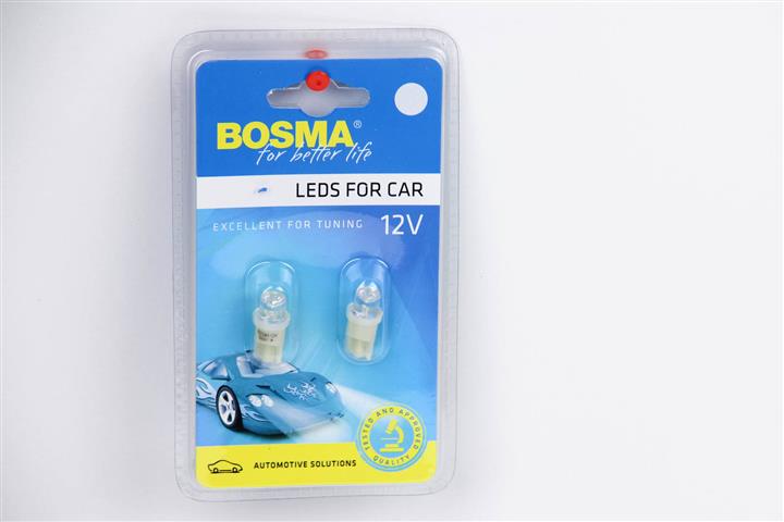 Лампа светодиодная T10 12V W2,1x9,5d (2 шт.) (3608) BOSMA 3608 (BOSMA: 3608)