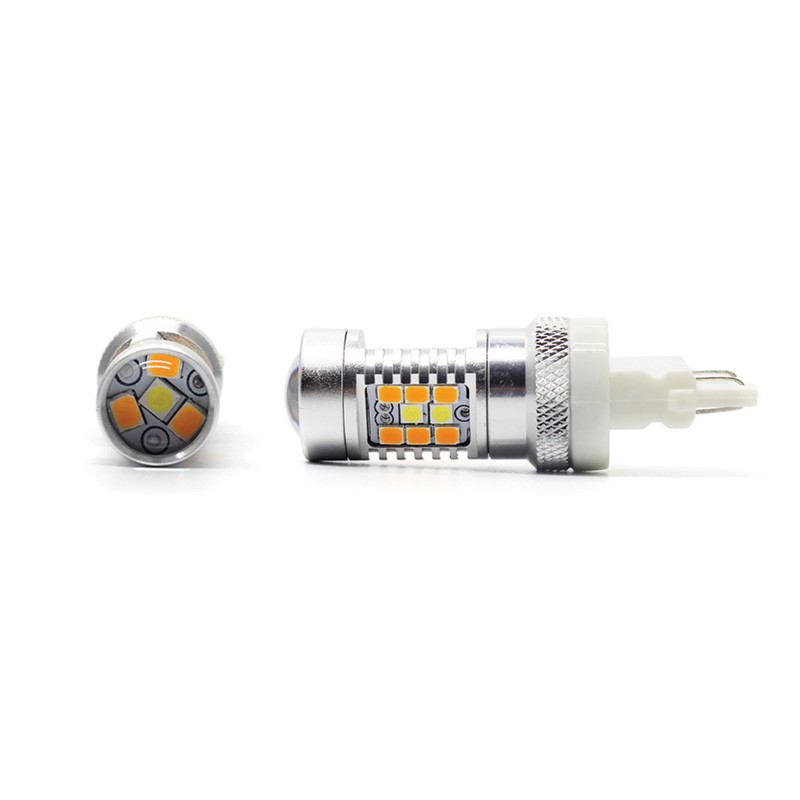 Лампа светодиодная Carlamp 4G-Series T20 12/24V WX3x16q (2 шт.) (4G7443WY) Carlamp 4G/7443 W-Y (Carlamp: 4G7443 W-Y)