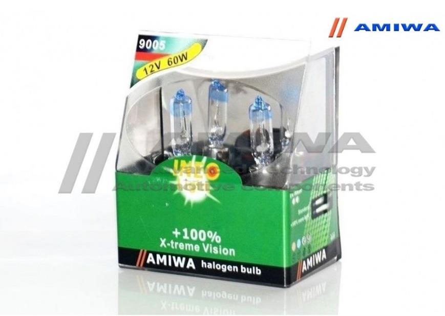 Лампа галогенная HB3 12V 60W (PR9005) Amiwa PR-9005 (Amiwa: PR-9005)