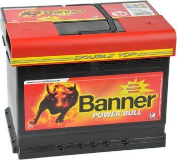 Аккумулятор Banner Power Bull P6219 (62 A/h), 550А R+ (Banner: P6219)