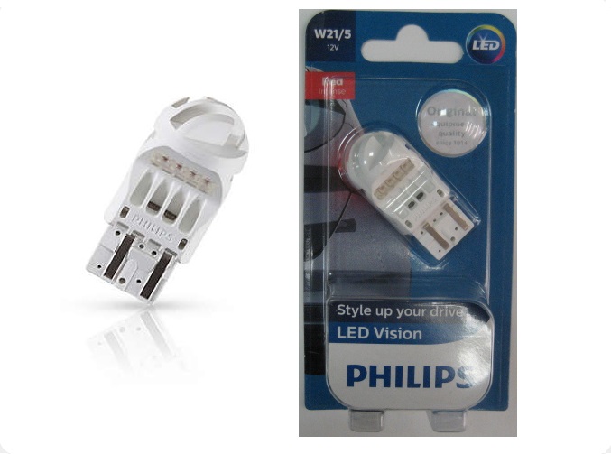 Лампа светодиодная Philips Vision LED T20 12V W3x16d (12835REDB1) Philips 12835REDB1 (PHILIPS: 12835REDB1)