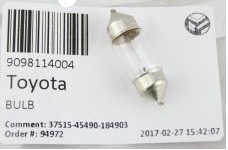 Лампа накаливания C10W 12V 10W (9098114004) Toyota 90981-14004 (TOYOTA: 90981-14004)