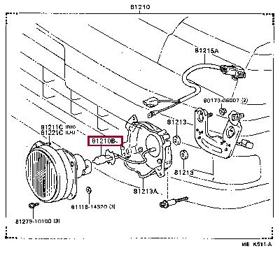 Лампа галогенная H3 12V 55W (9098113040) Toyota 90981-13040 (TOYOTA: 90981-13040)