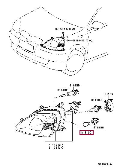 Лампа галогенная (99132YZZBF) Toyota 99132-YZZBF (TOYOTA: 99132-YZZBF)