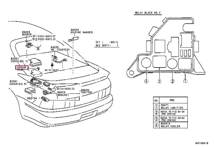 Fuse, fuse block (9008082012) Toyota 90080-82012 (TOYOTA: 90080-82012)