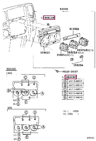 Лампа накаливания (9001009016) Toyota 90010-09016 (TOYOTA: 90010-09016)