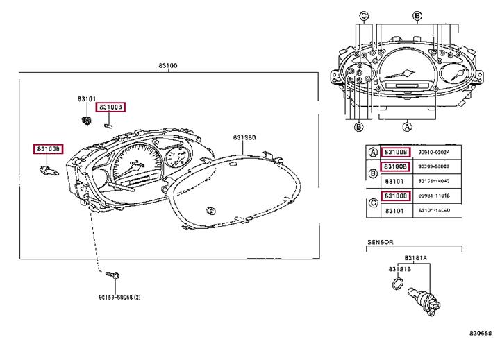 Лампа накаливания (9001103004) Toyota 90011-03004 (TOYOTA: 90011-03004)