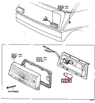 Лампа накаливания (9913212080) Toyota 99132-12080 (TOYOTA: 99132-12080)