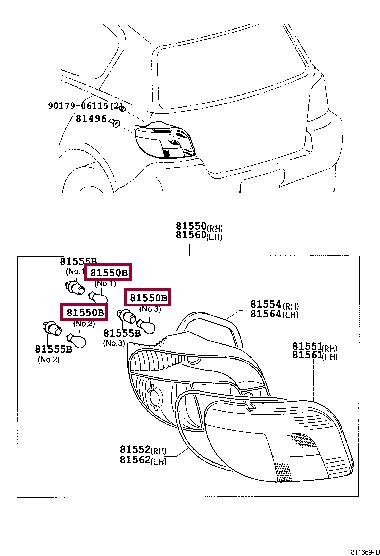 Лампа накаливания (90981WC006) Toyota 90981-WC006 (TOYOTA: 90981-WC006)