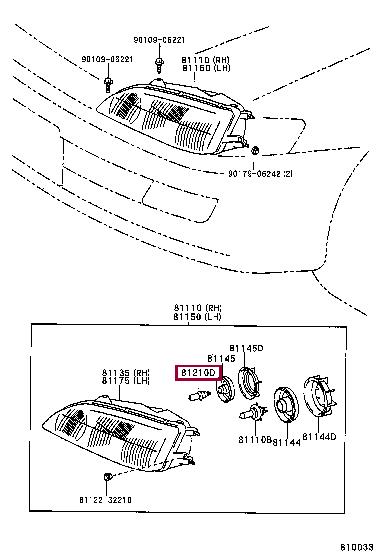 Лампа галогенная H3C 12V 55W (9098113039) Toyota 90981-13039 (TOYOTA: 90981-13039)