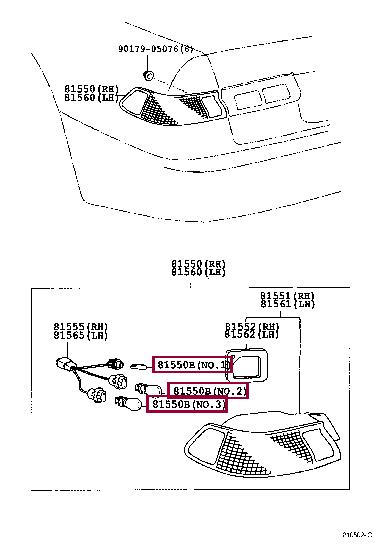 Лампа накаливания (9008498037) Toyota 90084-98037 (TOYOTA: 90084-98037)