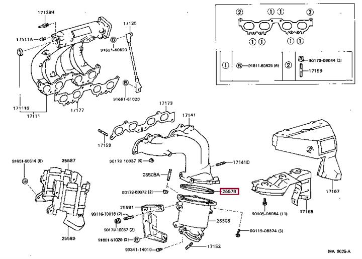 Предохранитель (2557674010) Toyota 25576-74010 (TOYOTA: 25576-74010)