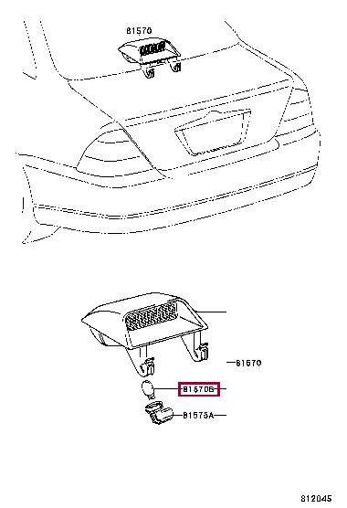 Лампа накаливания W16W 12V 16W (9008081107) Toyota 90080-81107 (TOYOTA: 90080-81107)