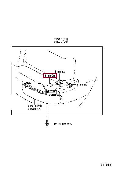 Лампа галогенная (9098113037) Toyota 90981-13037 (TOYOTA: 90981-13037)